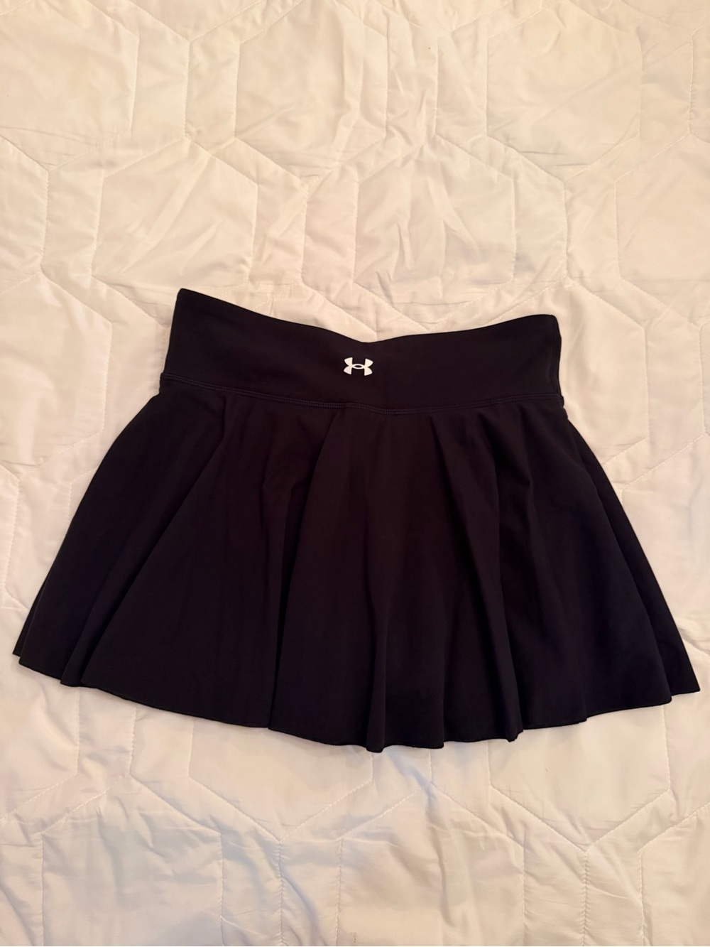 Under Armour Black Pleated Athletic Tennis Skirt with Built-in Shorts